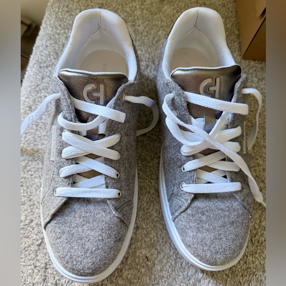 Cole Haan Gray and White Women's Sneakers